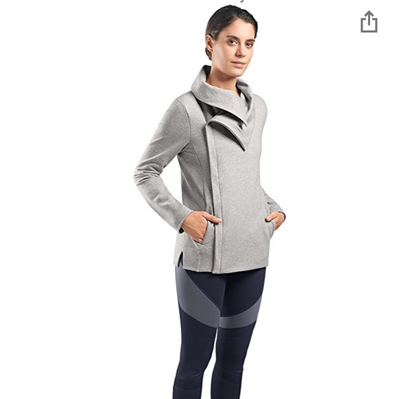 Hanro Tops - HANRO***Gray Workout Jacket Cardigan**Sm. $425